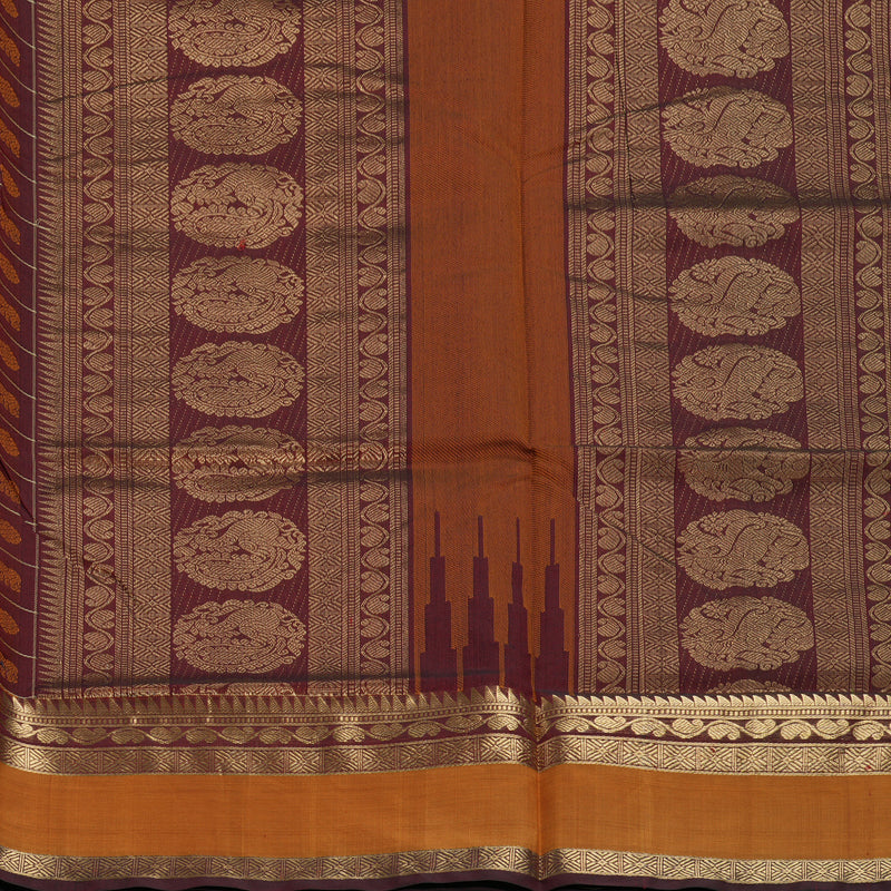 Hayagrivas Araku Maroon Kanchi Silk Cotton Saree KSBE124C11-19