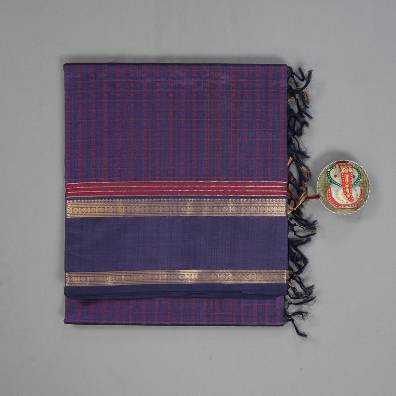 Hayagrivas Purple Kanchi Silk Cotton Saree KSBE124C11-6
