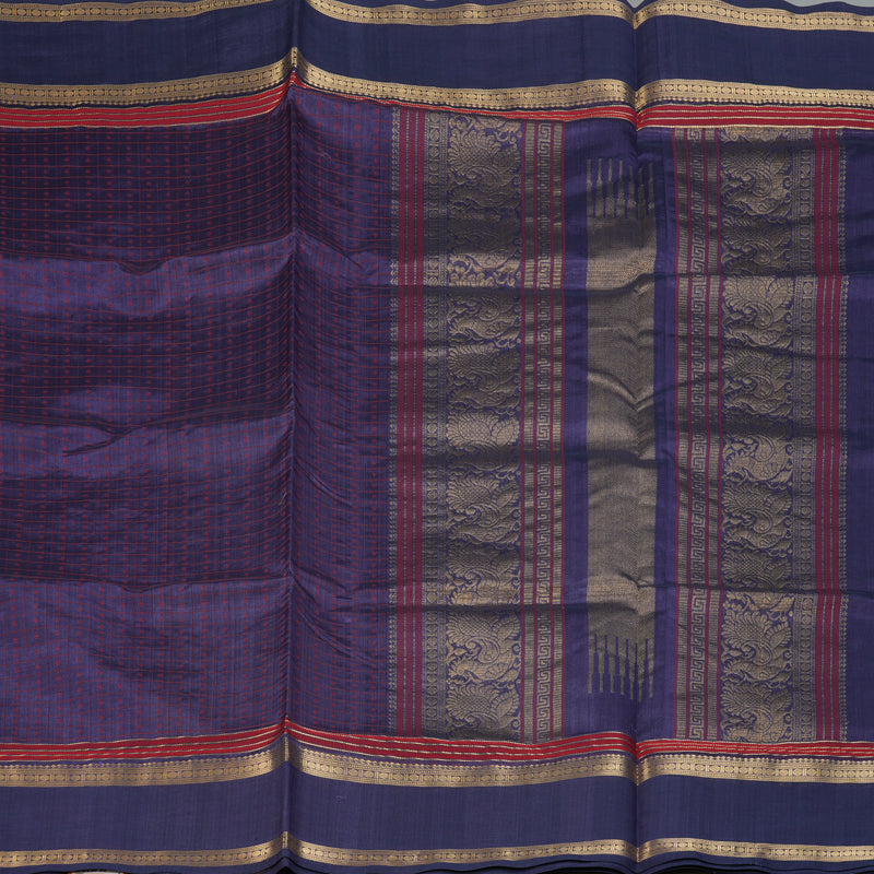 Hayagrivas Purple Kanchi Silk Cotton Saree KSBE124C11-6
