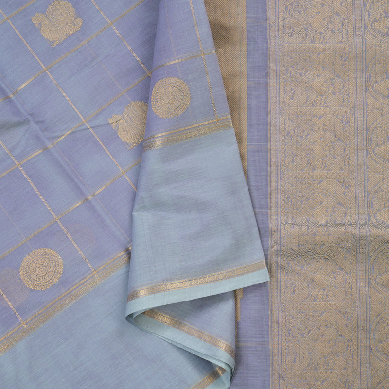Hayagrivas Lilac Kanchi Silk Cotton Saree KSBE124C11-7