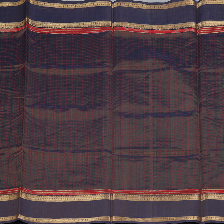 Hayagrivas Chocolate Brown Kanchi Silk Cotton Saree KSBE124C11-9