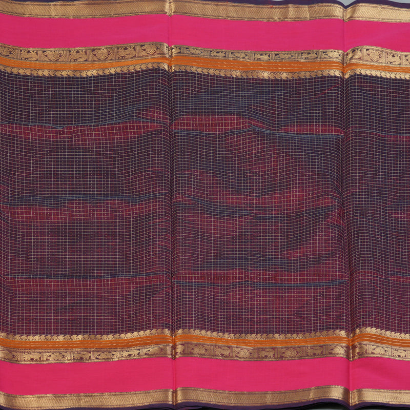 Hayagrivas Araku Maroon Kanchi Silk Cotton Saree KSBE124C12-1