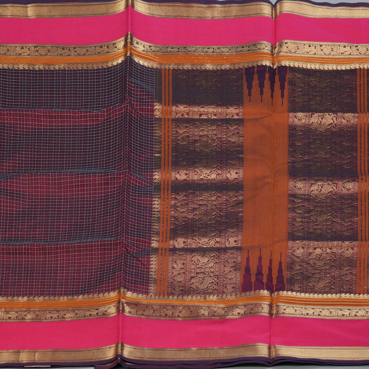 Hayagrivas Araku Maroon Kanchi Silk Cotton Saree KSBE124C12-1