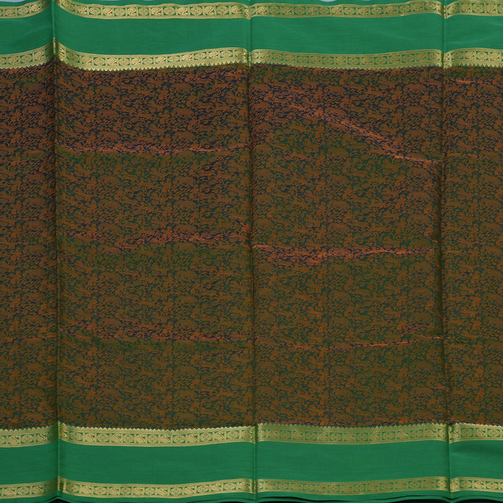 Hayagrivas Bottle Green Kanchi Silk Cotton Saree KSBE124C12-10