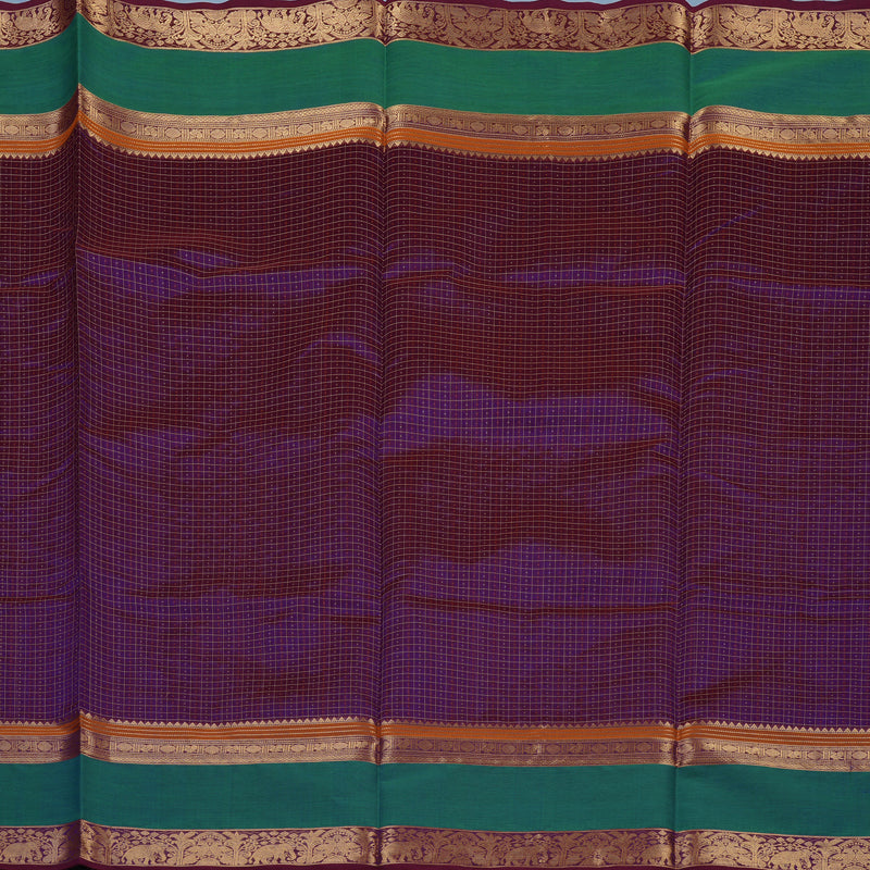 Hayagrivas Purple Kanchi Silk Cotton Saree KSBE124C12-11