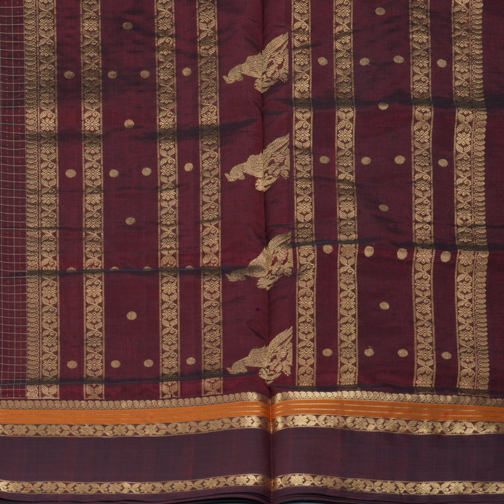 Hayagrivas Maroon Kanchi Silk Cotton Saree KSBE124C12-12