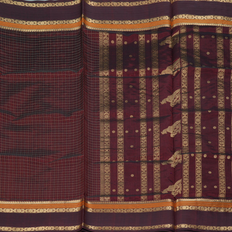 Hayagrivas Maroon Kanchi Silk Cotton Saree KSBE124C12-12