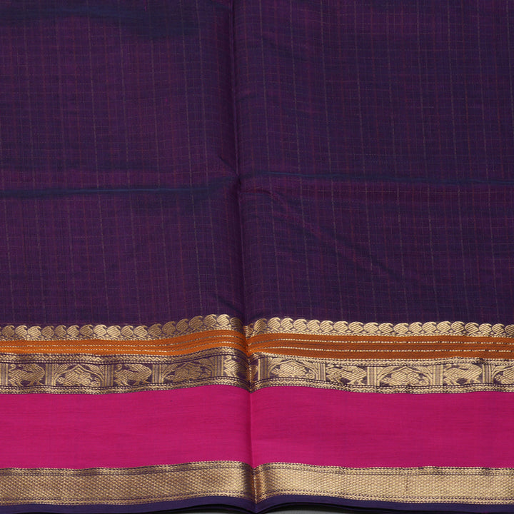 Hayagrivas Violet Kanchi Silk Cotton Saree KSBE124C12-14