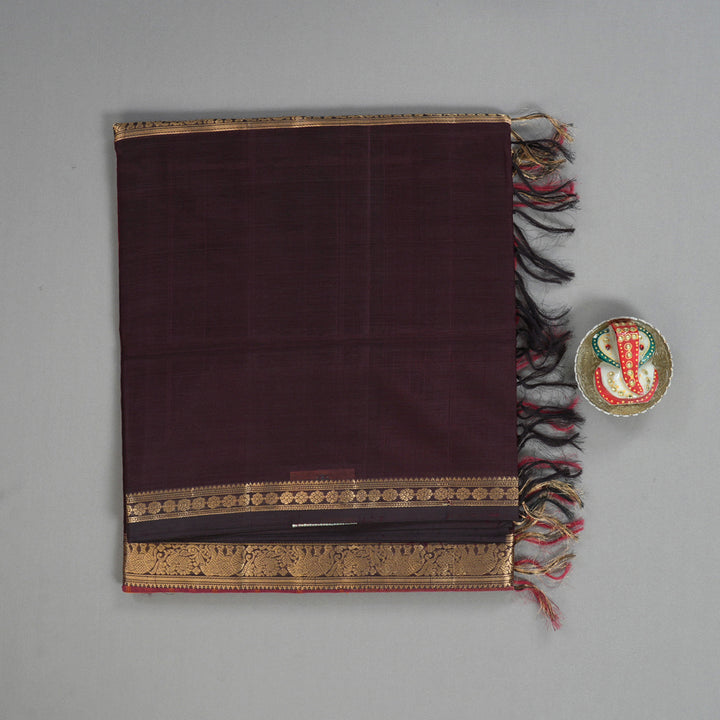 Hayagrivas Rosewood Pink Kanchi Silk Cotton Saree KSBE124C12-17