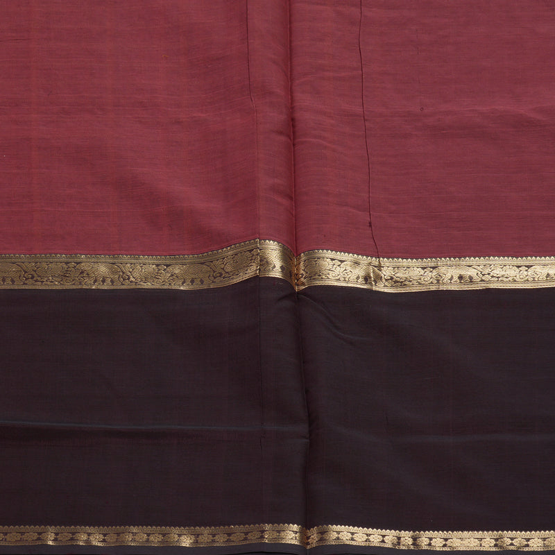 Hayagrivas Rosewood Pink Kanchi Silk Cotton Saree KSBE124C12-17