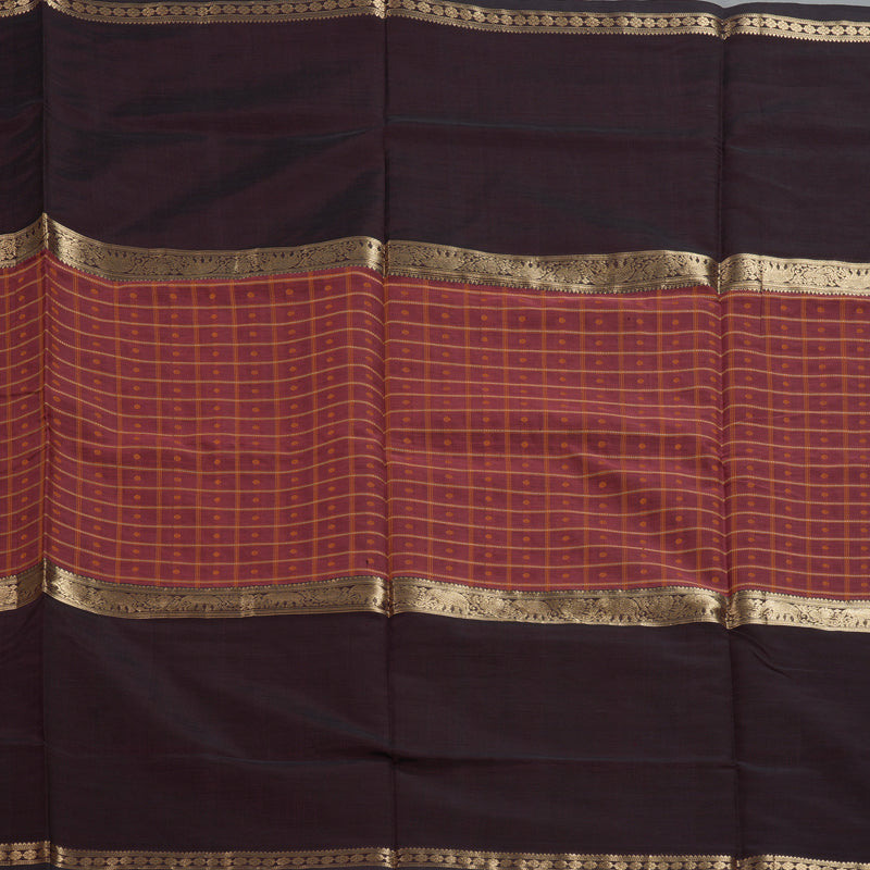 Hayagrivas Rosewood Pink Kanchi Silk Cotton Saree KSBE124C12-17