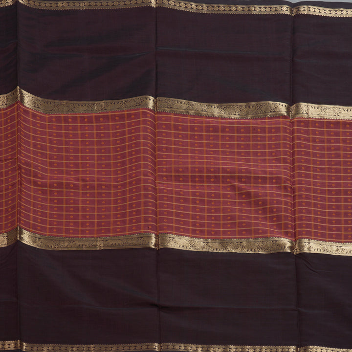 Hayagrivas Rosewood Pink Kanchi Silk Cotton Saree KSBE124C12-17