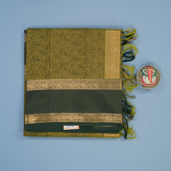 Hayagrivas Light Green Kanchi Silk Cotton Saree KSBE124C12-5
