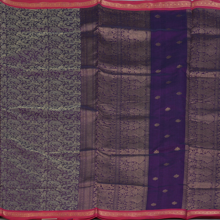 Hayagrivas Purple Kanchi Silk Cotton Saree KSBE124C13-2