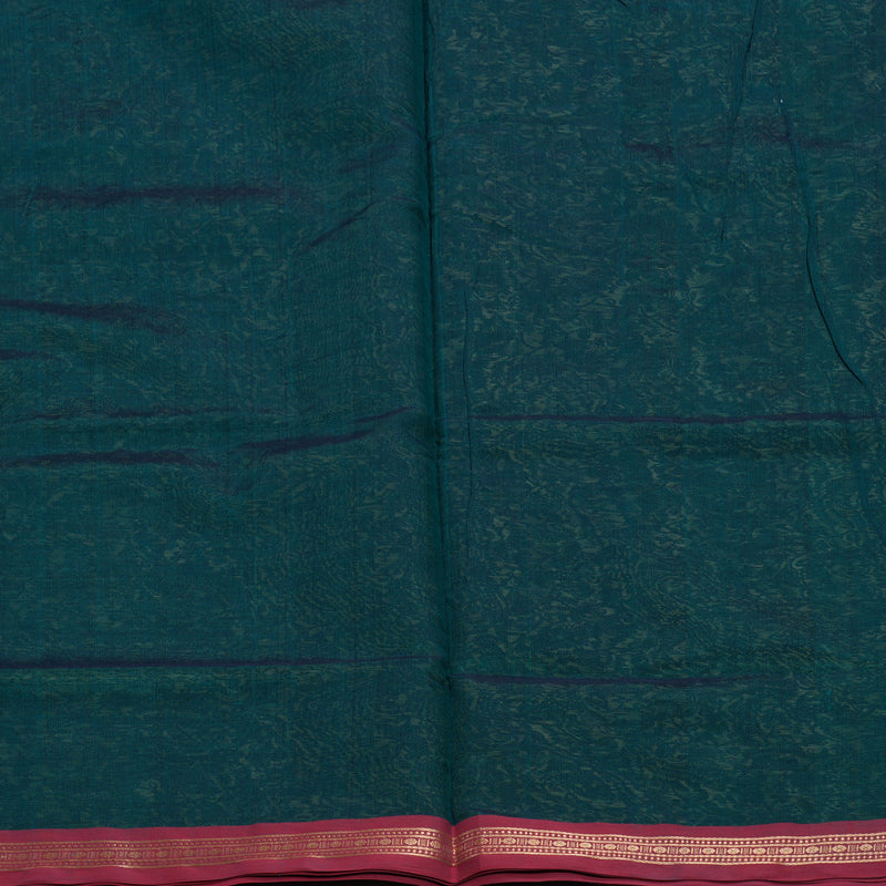 Hayagrivas Peacock Green Kanchi Silk Cotton Saree KSBE124C13-3