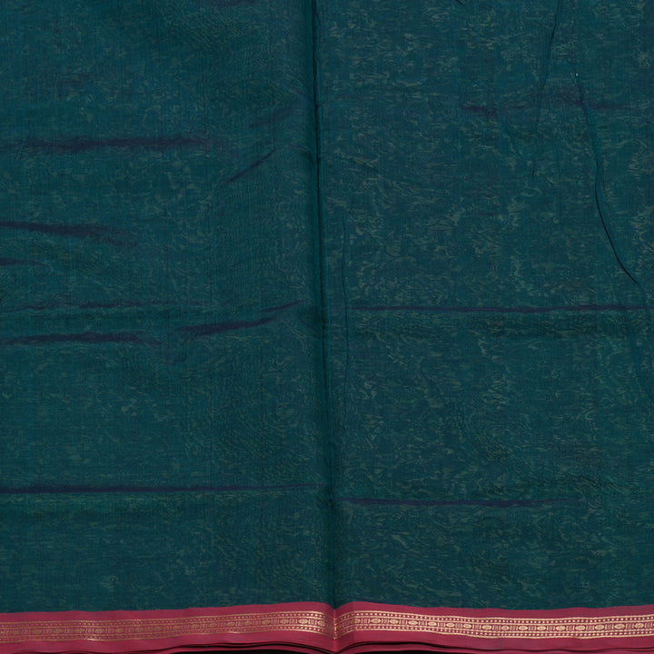 Hayagrivas Peacock Green Kanchi Silk Cotton Saree KSBE124C13-3