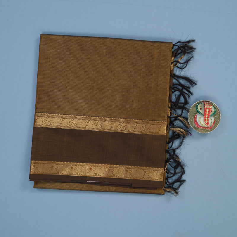 Hayagrivas Deep Mehandi Green Kanchi Silk Cotton Saree KSBE124C14-2