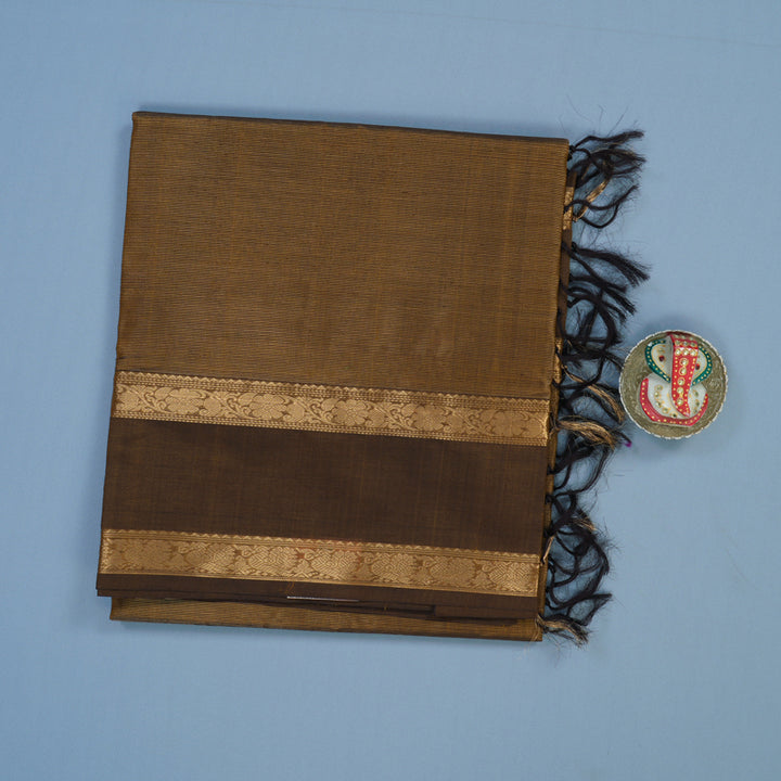 Hayagrivas Deep Mehandi Green Kanchi Silk Cotton Saree KSBE124C14-2