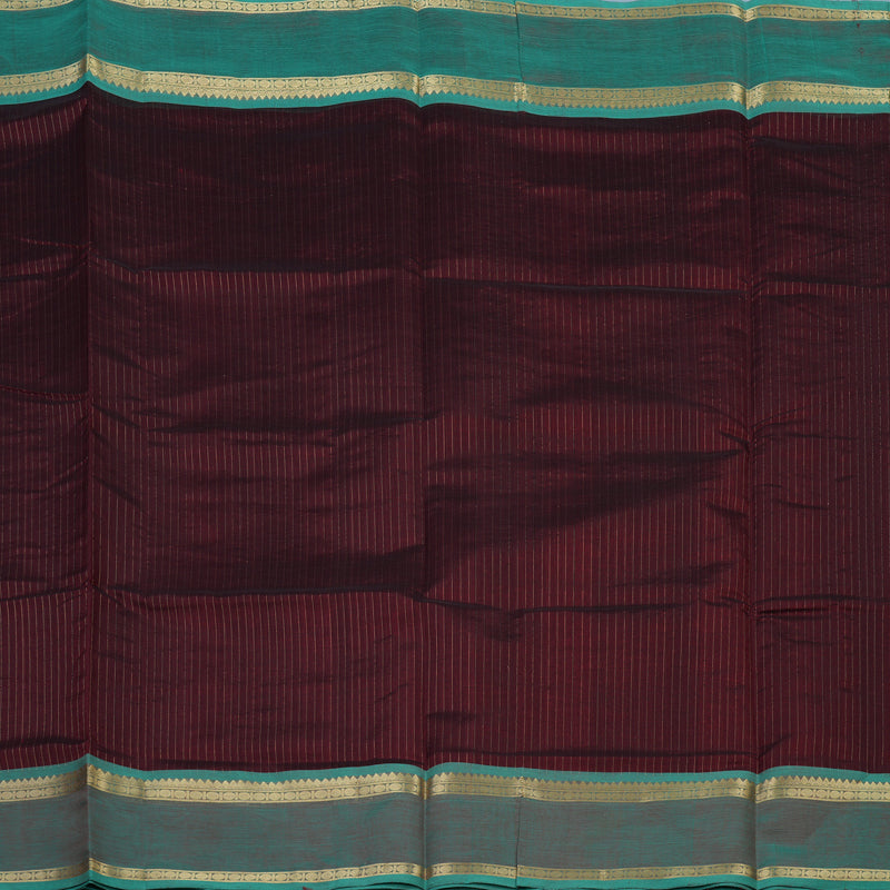 Hayagrivas Dark Maroon Kanchi Silk Cotton Saree KSBE124C3-12