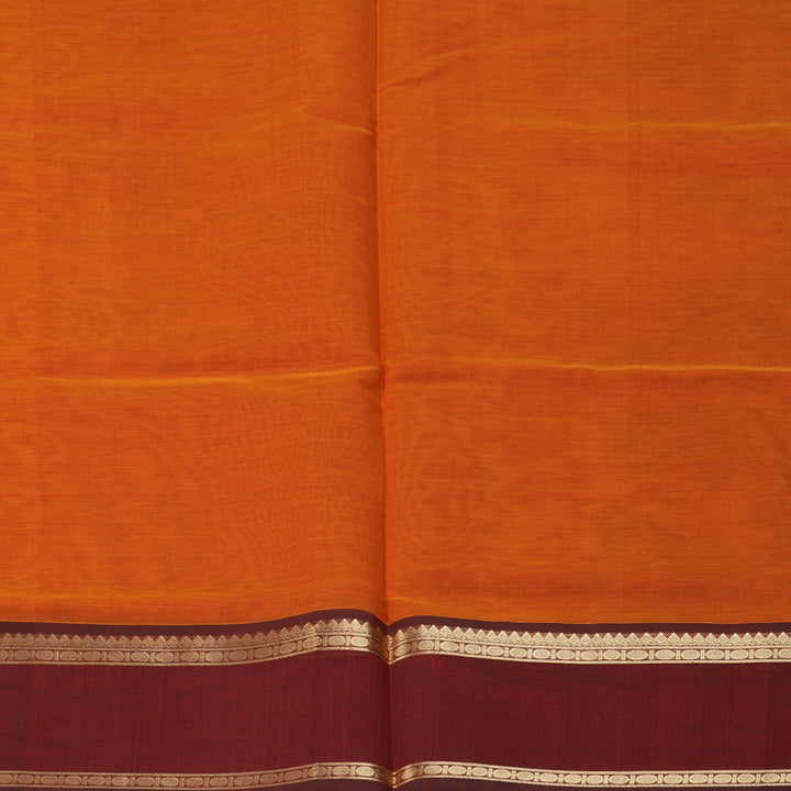 Hayagrivas Orange Kanchi Silk Cotton Saree KSBE124C3-4
