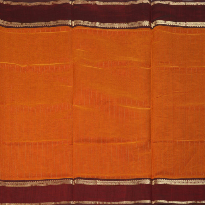 Hayagrivas Orange Kanchi Silk Cotton Saree KSBE124C3-4