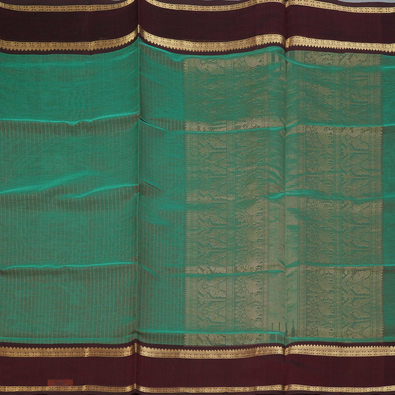 Hayagrivas Sea Green Kanchi Silk Cotton Saree KSBE124C3-5
