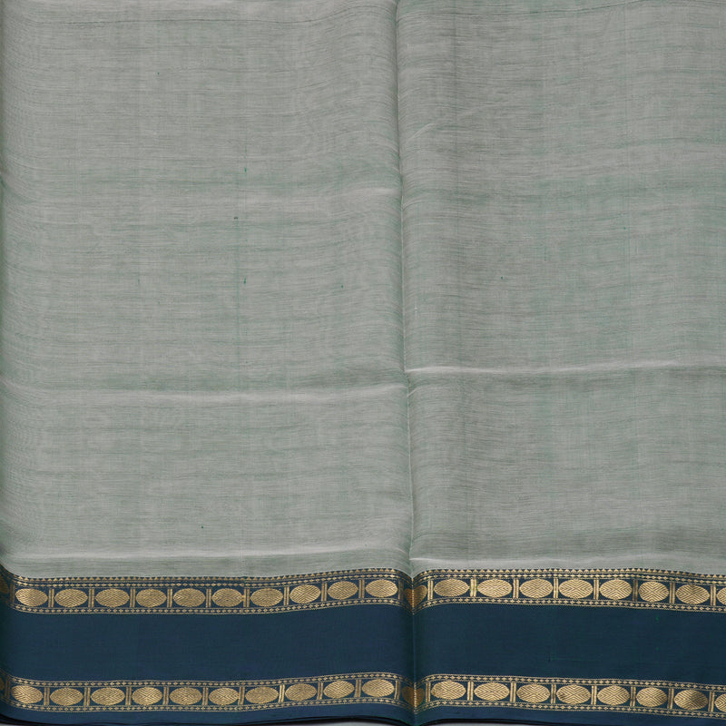 Hayagrivas Cement Green Kanchi Silk Cotton Saree KSBE124C4-5