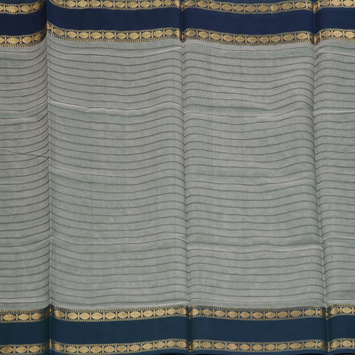 Hayagrivas Cement Green Kanchi Silk Cotton Saree KSBE124C4-5