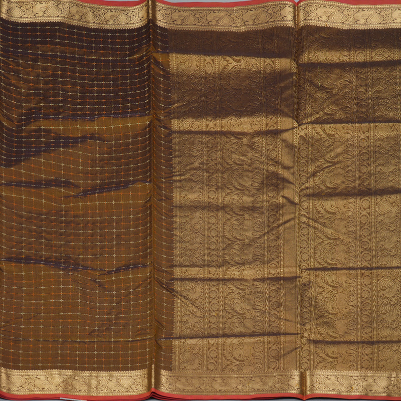 Hayagrivas Honey Mustard Kanchi Silk Cotton Saree KSBE124C5-1