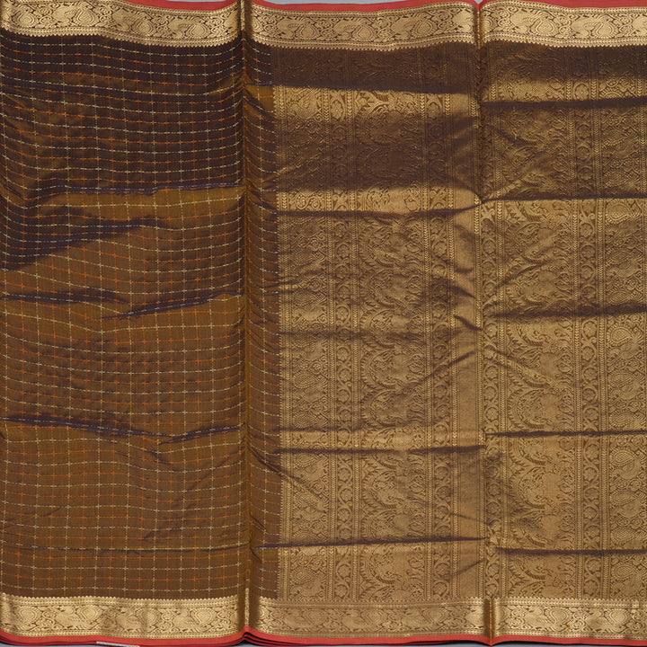Hayagrivas Honey Mustard Kanchi Silk Cotton Saree KSBE124C5-1