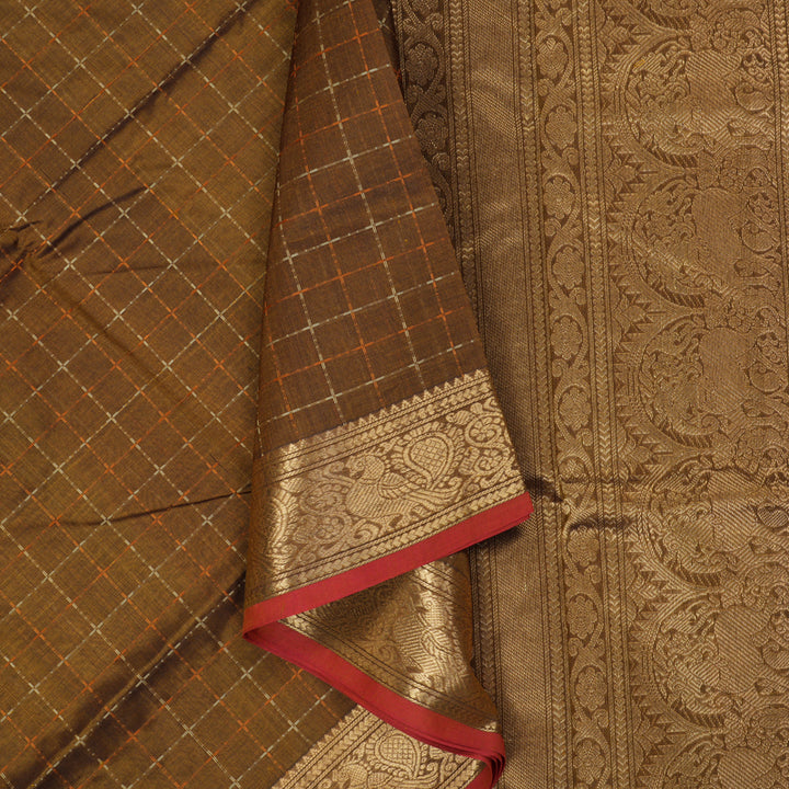 Hayagrivas Honey Mustard Kanchi Silk Cotton Saree KSBE124C5-1