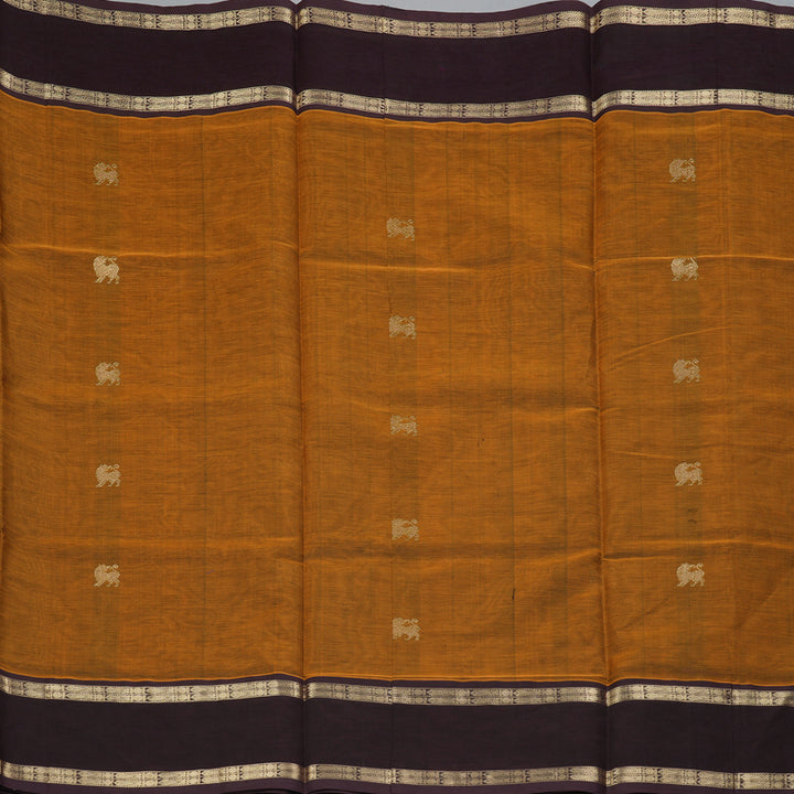 Hayagrivas Turmeric Yellow Kanchi Silk Cotton Saree KSBE124C5-18