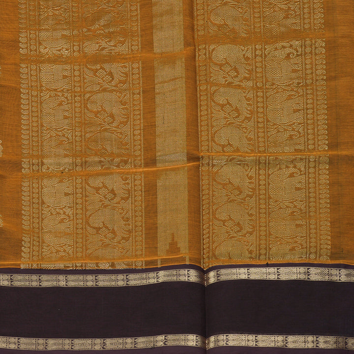 Hayagrivas Turmeric Yellow Kanchi Silk Cotton Saree KSBE124C5-18