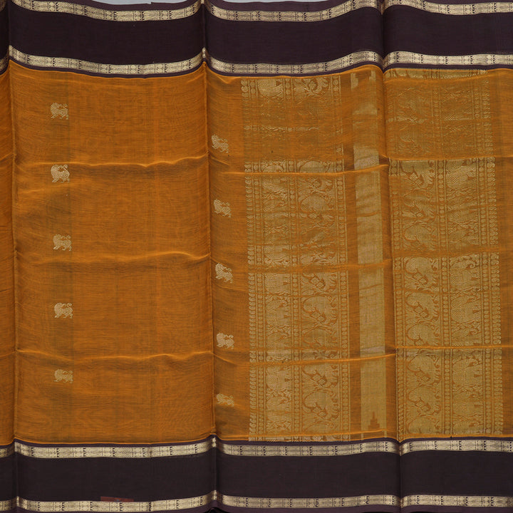 Hayagrivas Turmeric Yellow Kanchi Silk Cotton Saree KSBE124C5-18
