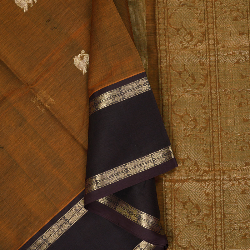 Hayagrivas Turmeric Yellow Kanchi Silk Cotton Saree KSBE124C5-18