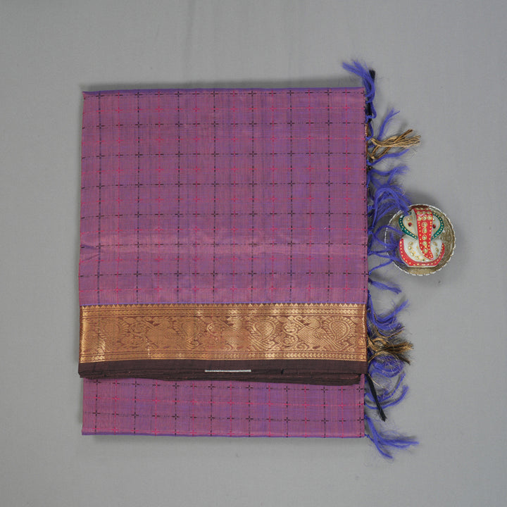 Hayagrivas Lavendar (Shot Colour) Kanchi Silk Cotton Saree KSBE124C5-20