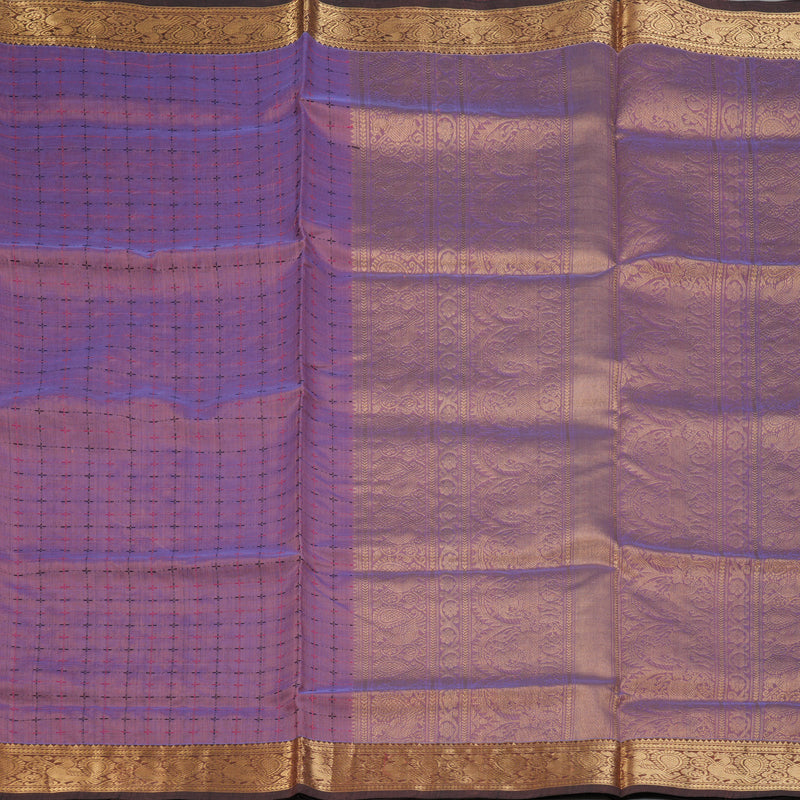 Hayagrivas Lavendar (Shot Colour) Kanchi Silk Cotton Saree KSBE124C5-20