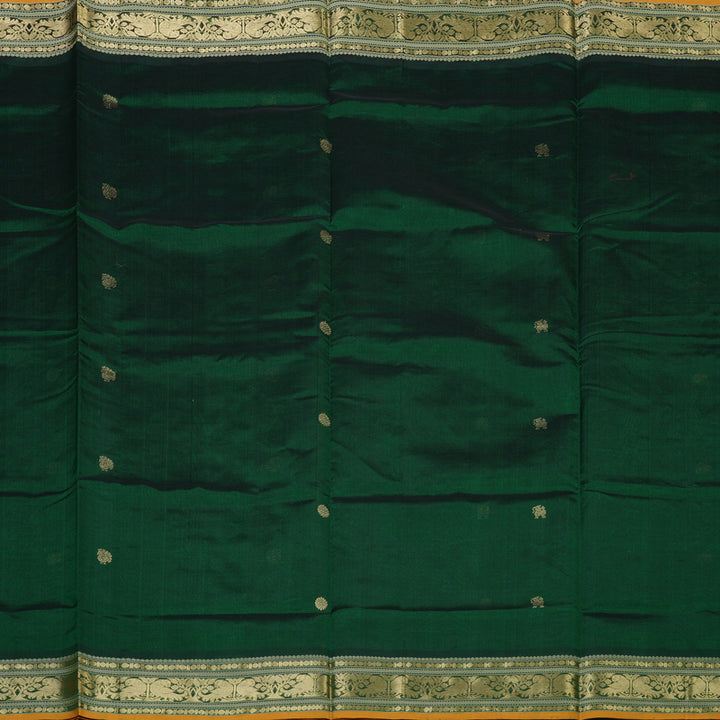 Hayagrivas Bottle Green Kanchi Silk Cotton Saree KSBE124C6-10