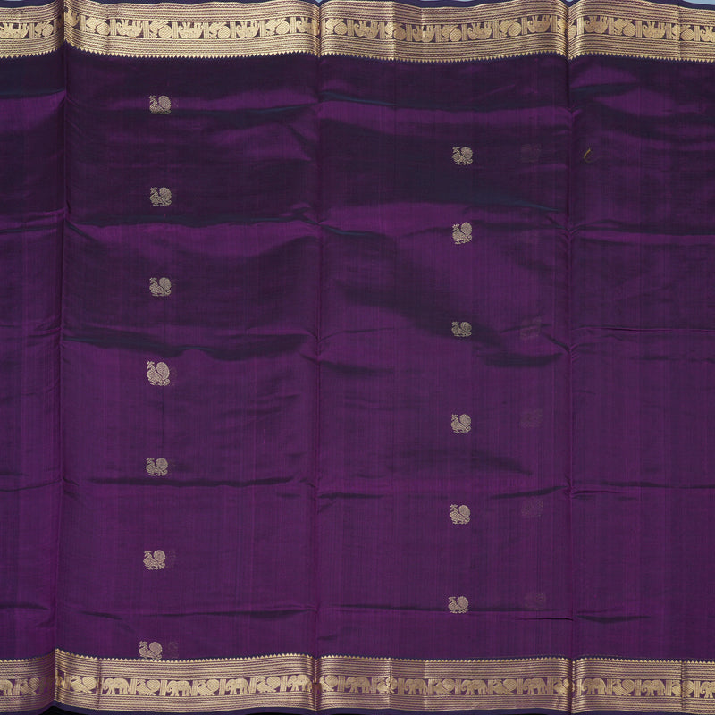 Hayagrivas Vadamalli Purple Kanchi Silk Cotton Saree KSBE124C6-11