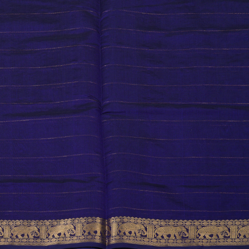 Hayagrivas Royal Blue Kanchi Silk Cotton Saree KSBE124C6-12