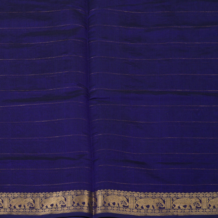 Hayagrivas Royal Blue Kanchi Silk Cotton Saree KSBE124C6-12