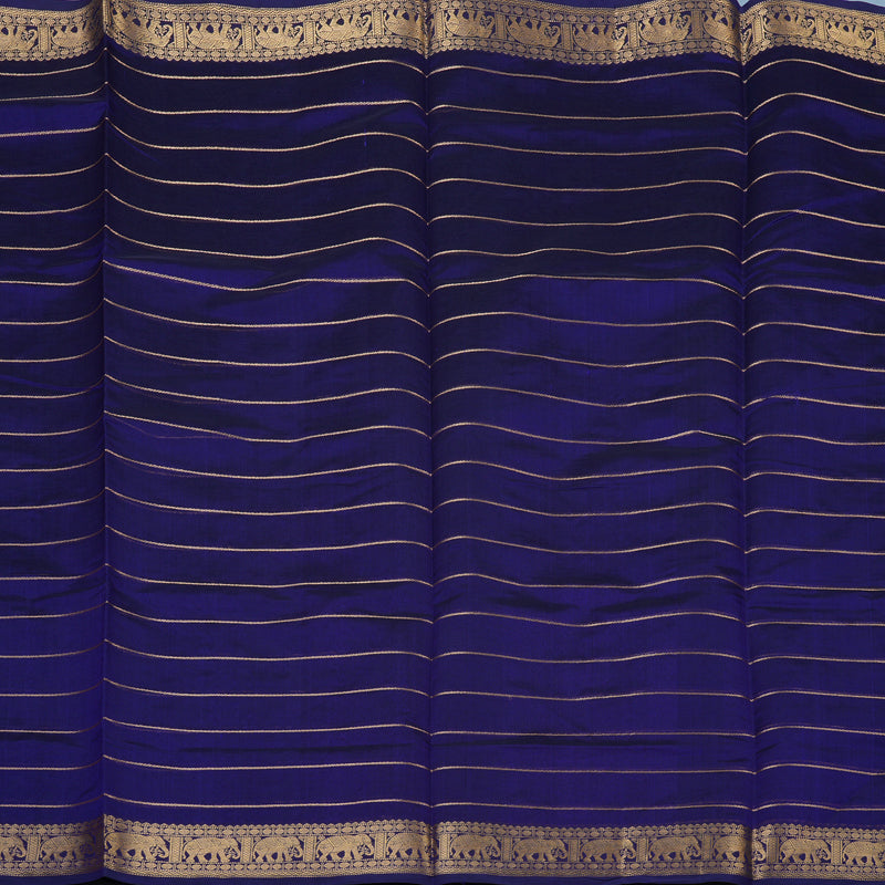 Hayagrivas Royal Blue Kanchi Silk Cotton Saree KSBE124C6-12