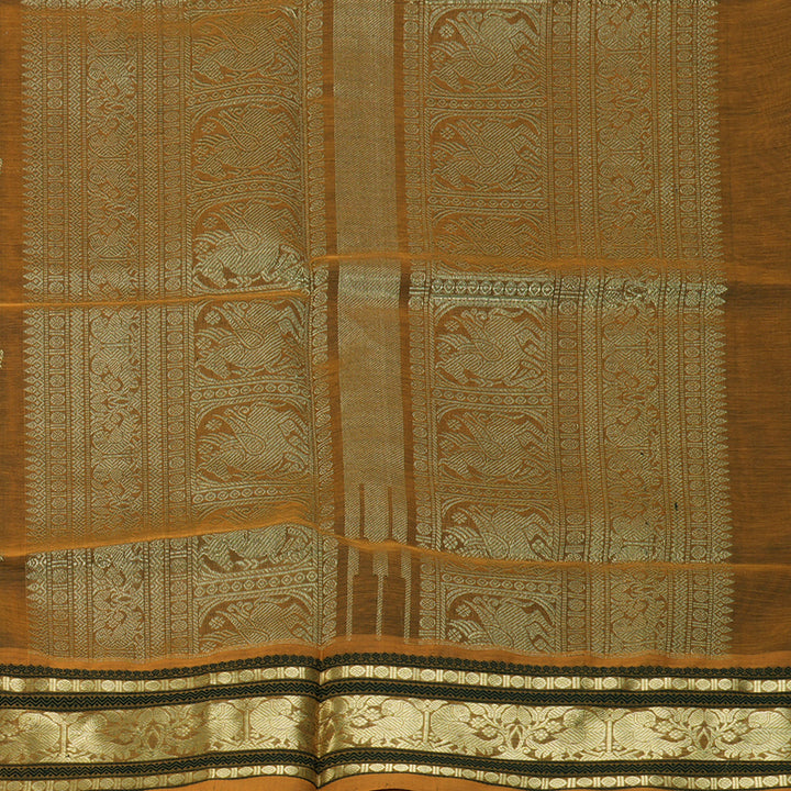 Hayagrivas Mustard Kanchi Silk Cotton Saree KSBE124C6-14
