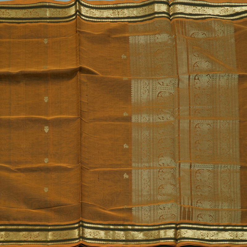 Hayagrivas Mustard Kanchi Silk Cotton Saree KSBE124C6-14