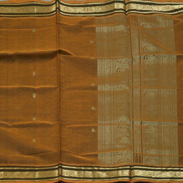 Hayagrivas Mustard Kanchi Silk Cotton Saree KSBE124C6-14