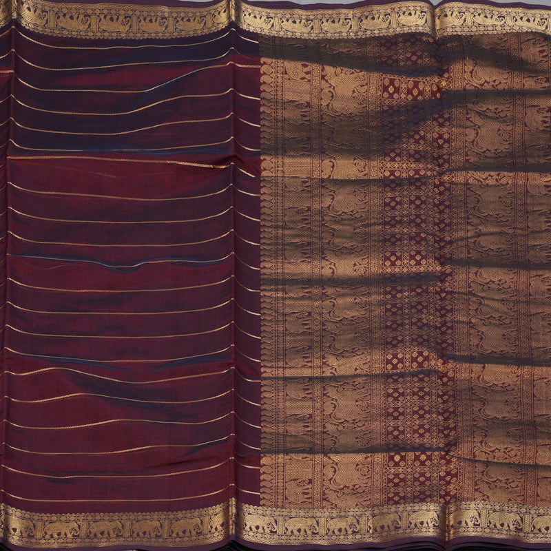Hayagrivas Wine Kanchi Silk Cotton Saree KSBE124C6-2