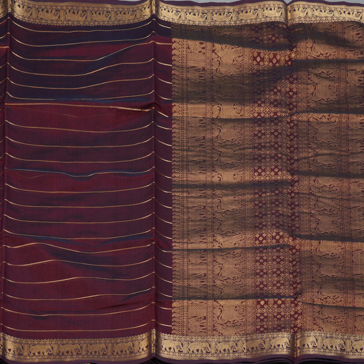 Hayagrivas Wine Kanchi Silk Cotton Saree KSBE124C6-2