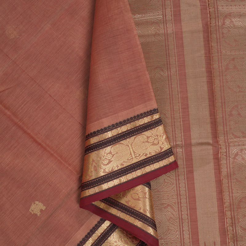 Hayagrivas Peach Kanchi Silk Cotton Saree KSBE124C6-20