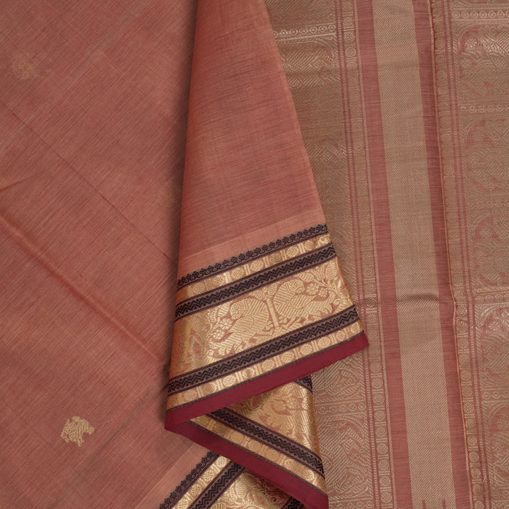Hayagrivas Peach Kanchi Silk Cotton Saree KSBE124C6-20