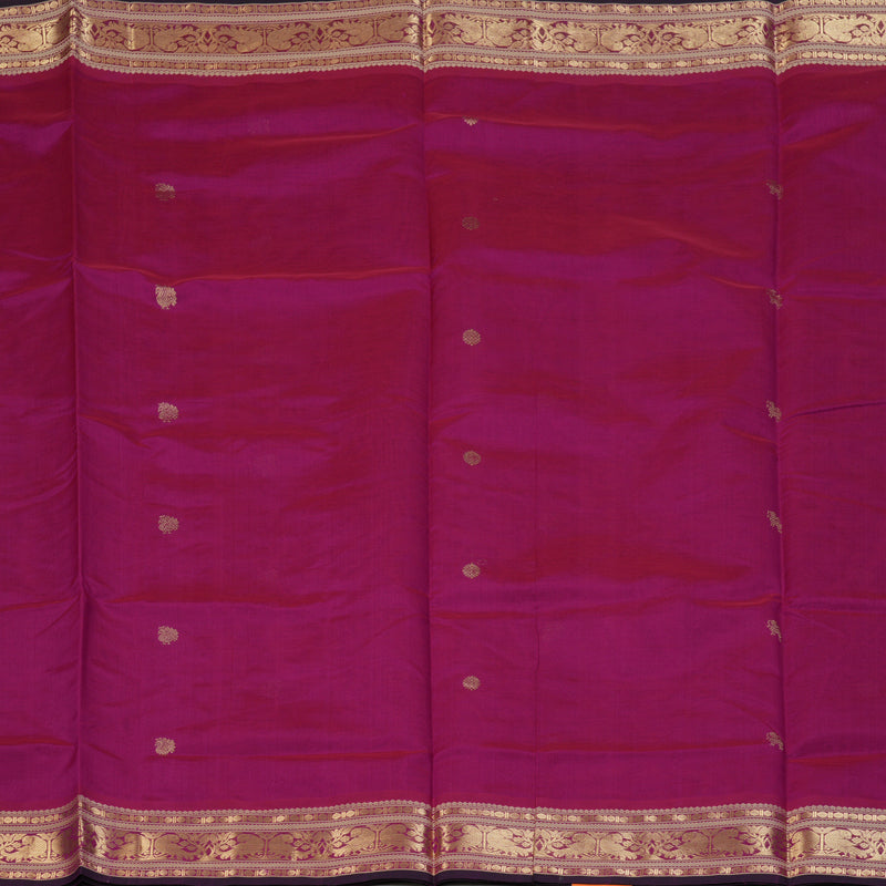 Hayagrivas Magenta-Pink Kanchi Silk Cotton Saree KSBE124C6-21